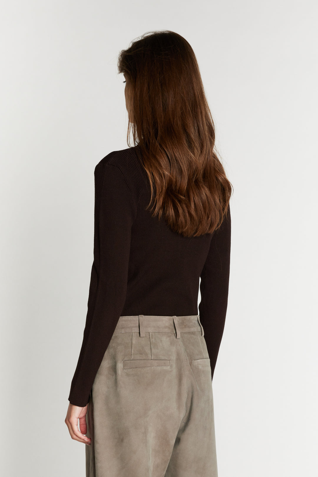 Bruuns Bazaar Women AnemoneBBValea knit polo Knit Chocolate brown