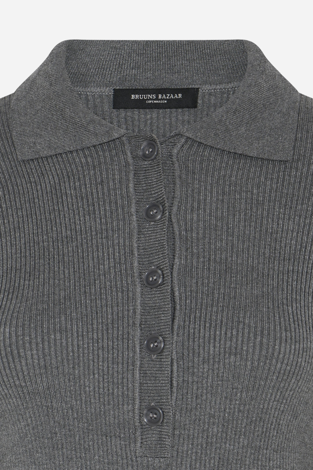 Bruuns Bazaar Women AnemoneBBValea knit polo Knit Grey mel
