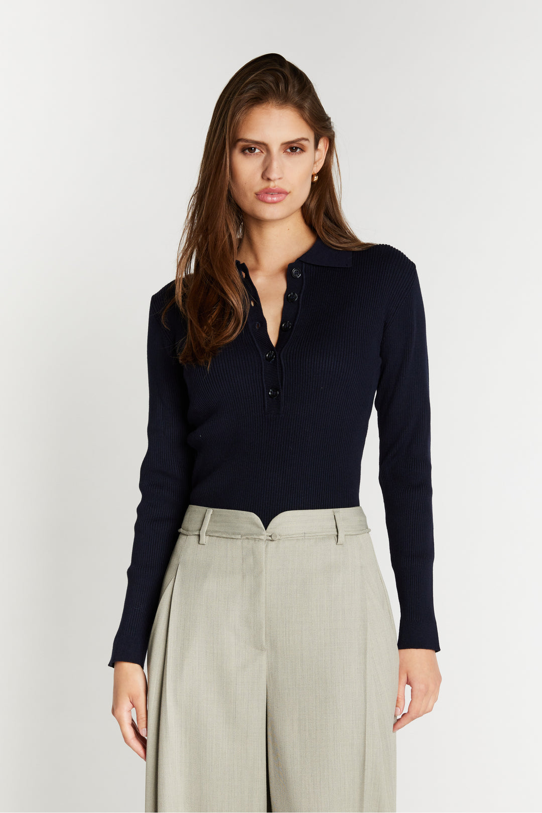Bruuns Bazaar Women AnemoneBBValea knit polo Knit Navy
