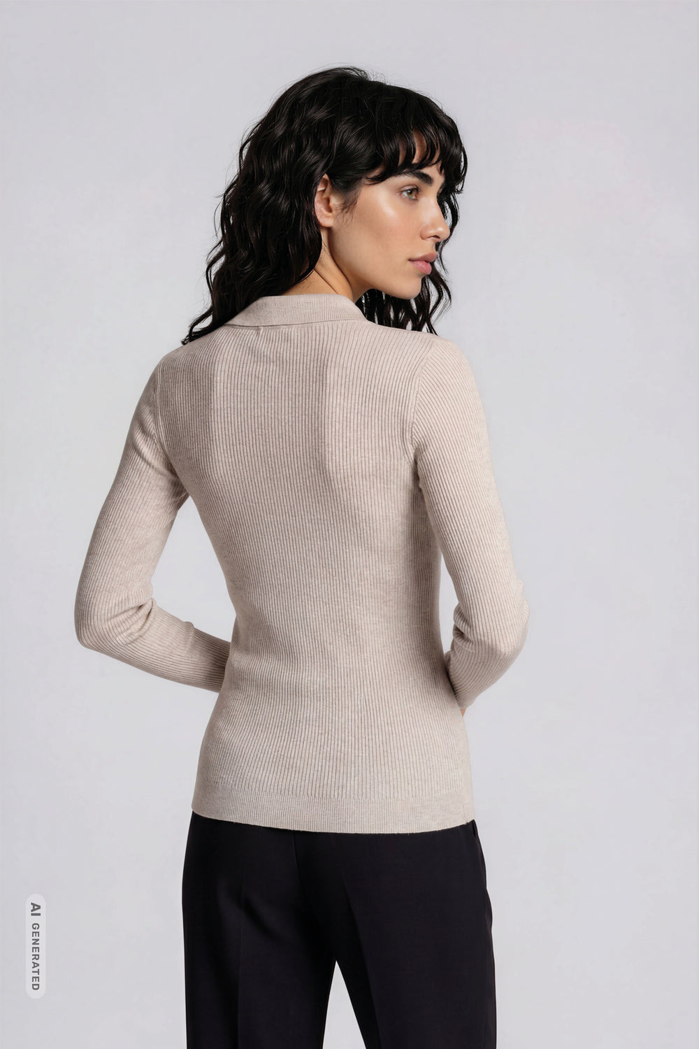 Bruuns Bazaar Women AnemoneBBValea knit polo Knit Sand Melange