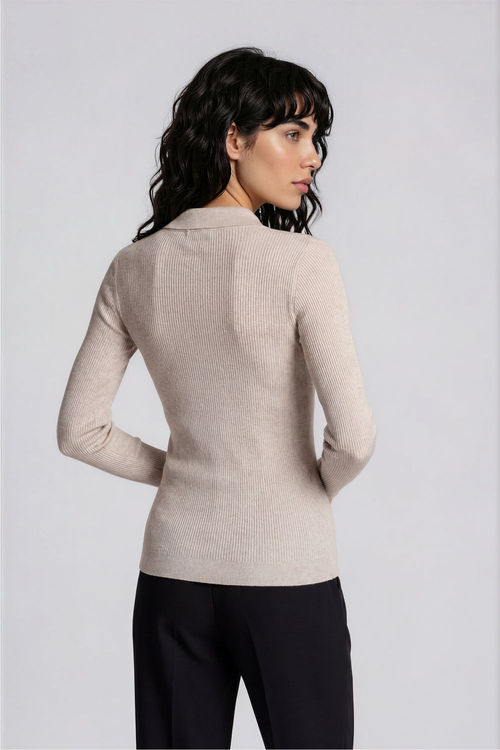Bruuns Bazaar Women AnemoneBBValea knit polo Knit Sand Melange