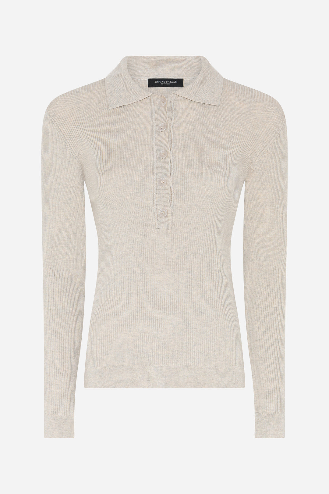 Bruuns Bazaar Women AnemoneBBValea knit polo Knit Sand Melange
