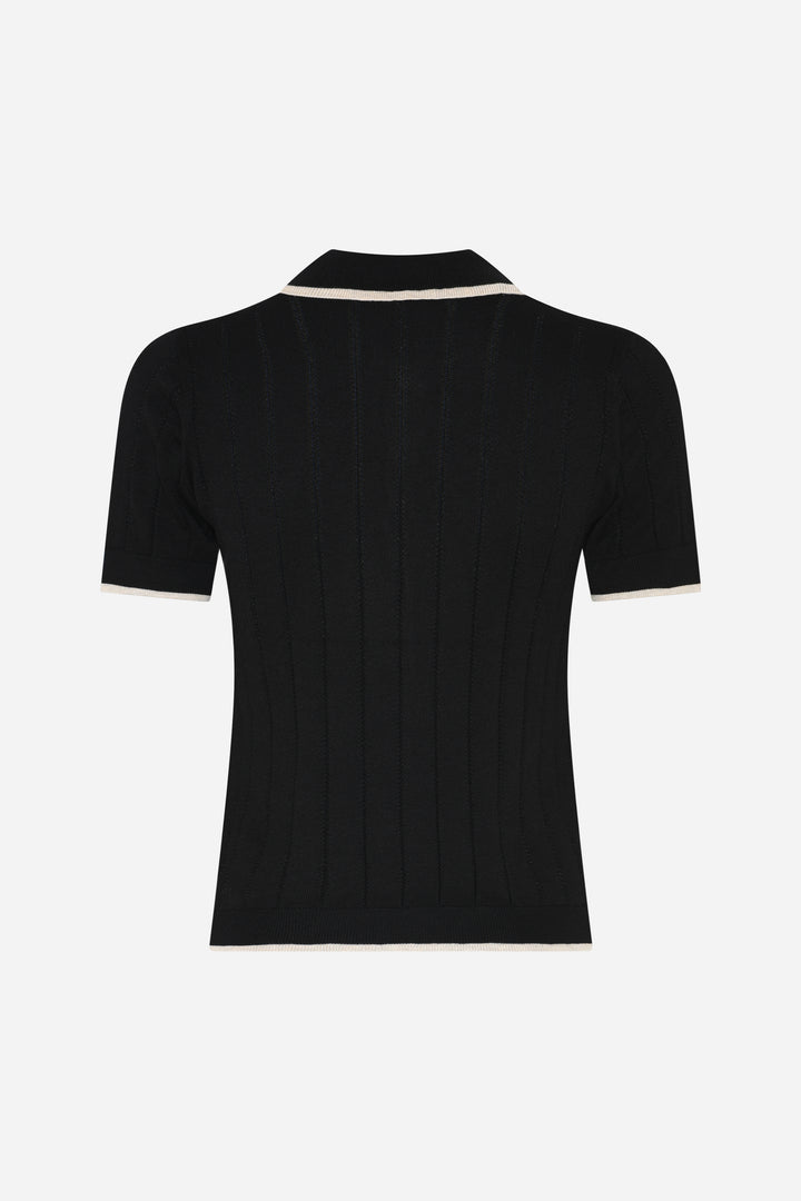 Bruuns Bazaar Women AnemoneBBValnenzia knit polo Knit Black