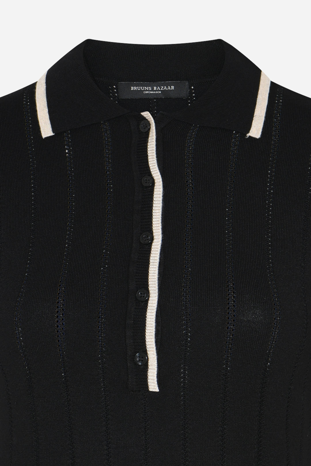 Bruuns Bazaar Women AnemoneBBValnenzia knit polo Knit Black