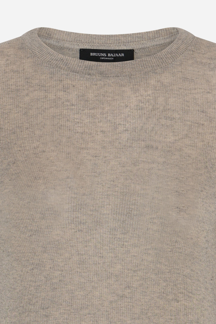 Bruuns Bazaar Women AngelaBB LS T-shirt T-shirts Roasted Grey