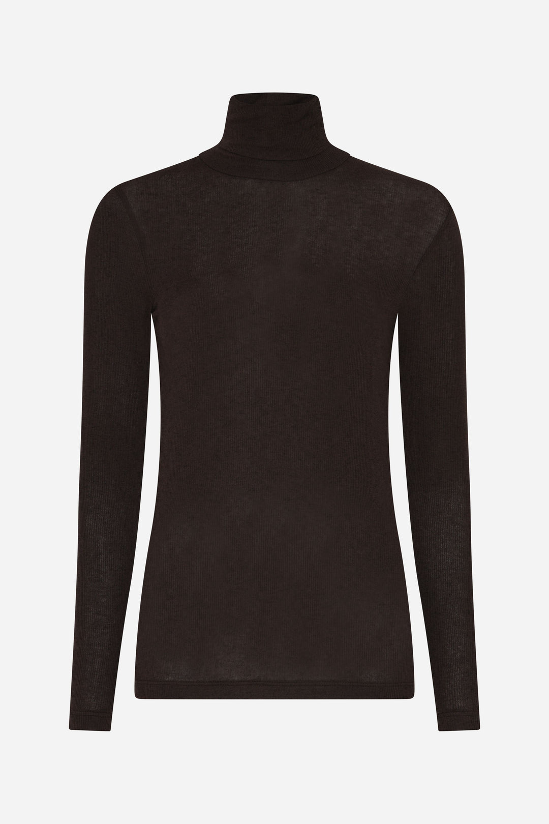 Bruuns Bazaar Women AngelaBB Roll neck T-shirts Dark Brown