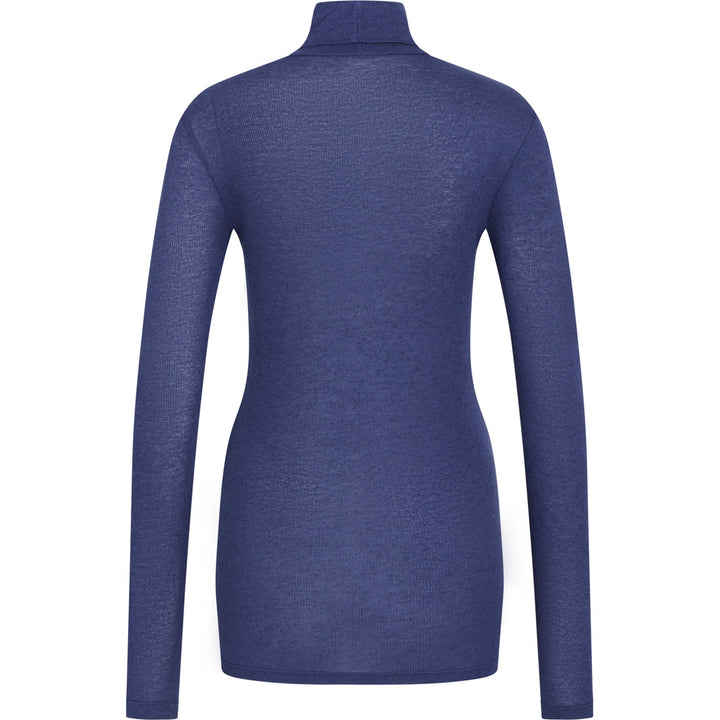 Bruuns Bazaar Women AngelaBB Roll neck T-shirts Medieval Blue