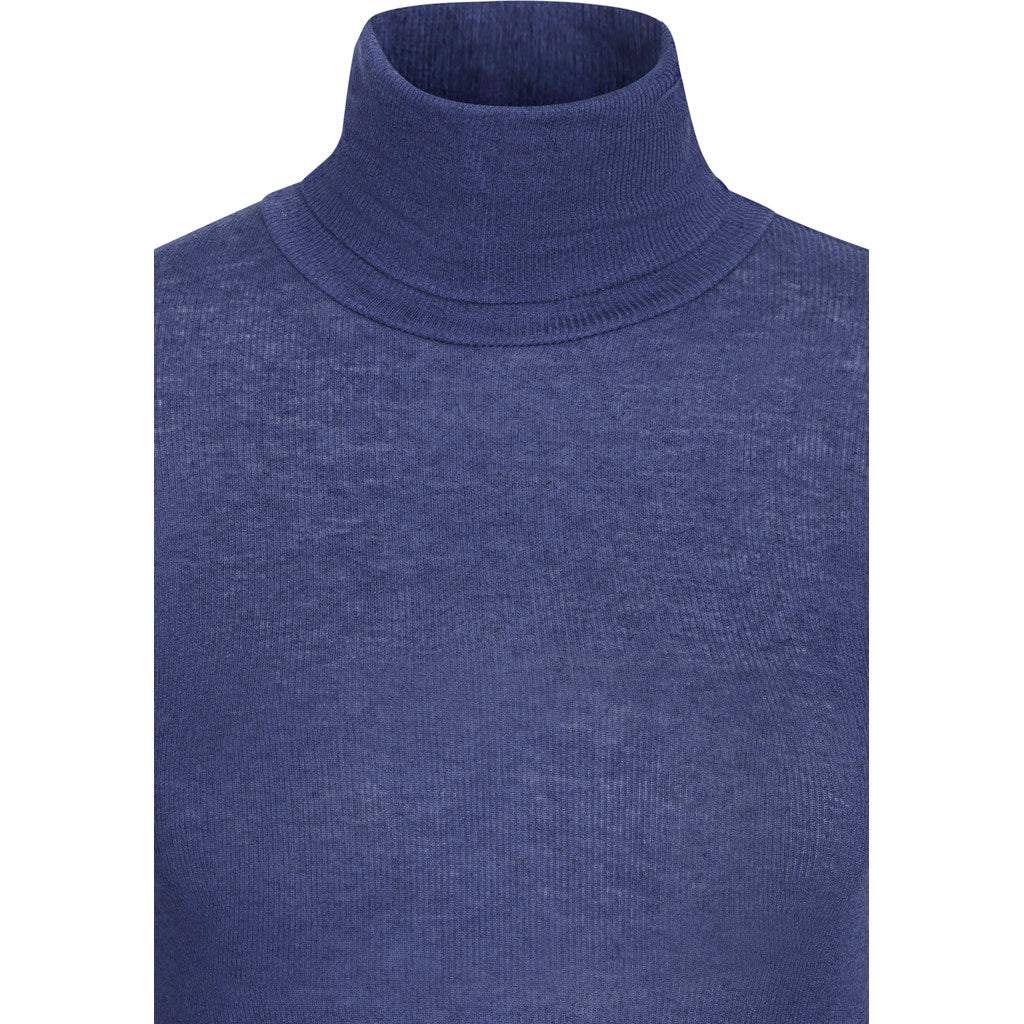 Bruuns Bazaar Women AngelaBB Roll neck T-shirts Medieval Blue