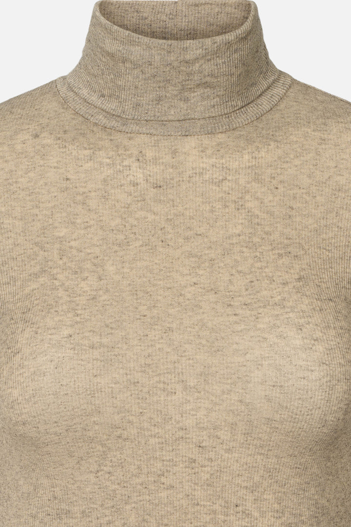 Bruuns Bazaar Women AngelaBB Roll neck T-shirts Roasted Grey