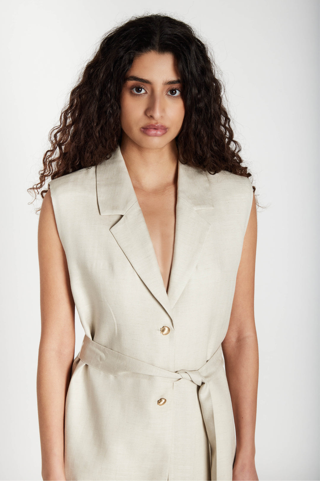 Bruuns Bazaar Women AphandraBBEwe vest Blazer .Sand
