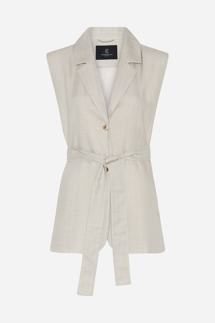 Bruuns Bazaar Women AphandraBBEwe vest Blazer .Sand