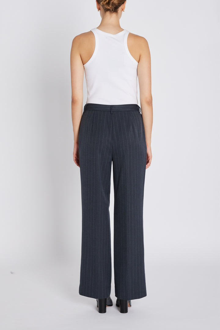 Bruuns Bazaar Women ApricotBBEleza pants Pants Herringbone blue pin stripe