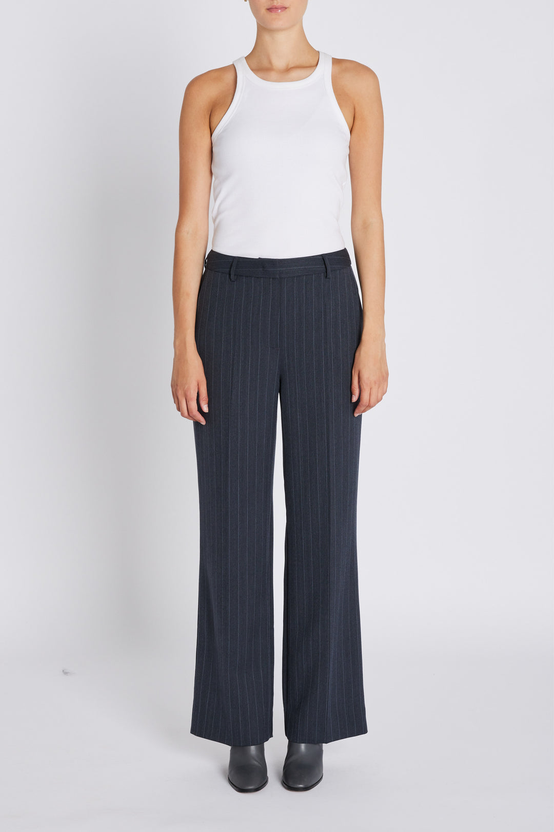 Bruuns Bazaar Women ApricotBBEleza pants Pants Herringbone blue pin stripe