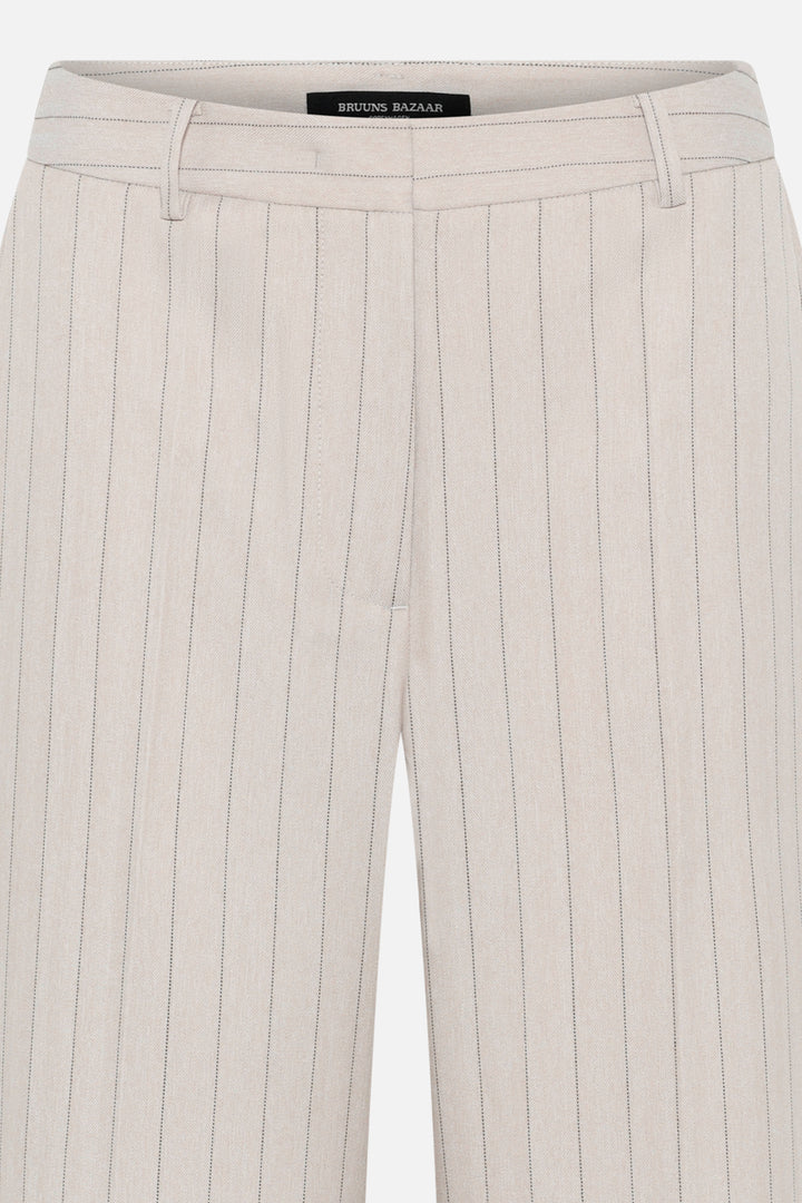 Bruuns Bazaar Women ApricotBBEleza pants Pants Light Grey stripes