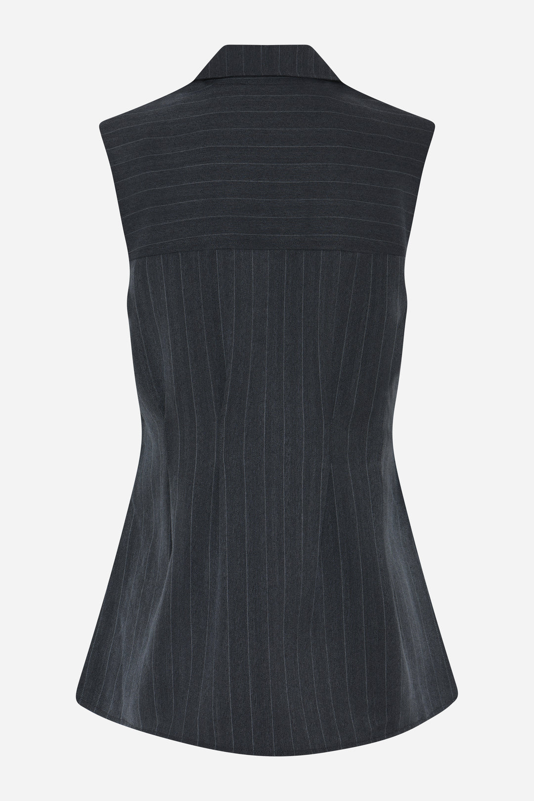 Bruuns Bazaar Women ApricotBBUrwa waistcoat Shirts Herringbone blue pin stripe