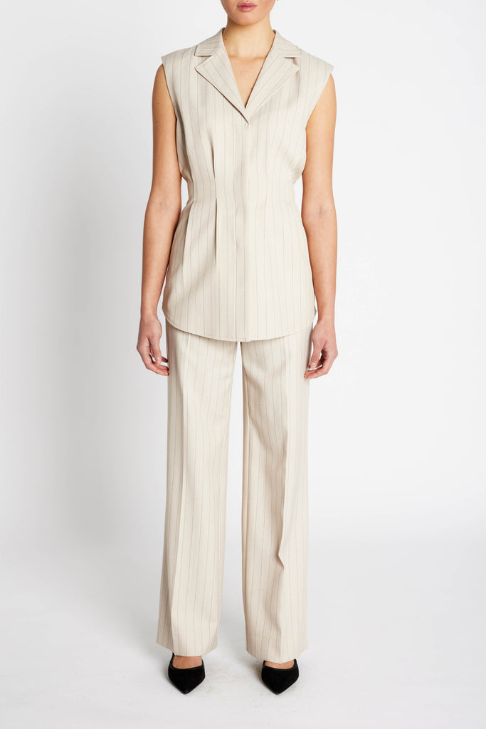 THEREDTHREAD vest blouse 2セット ApricotBBUrwa_waistcoat-Shirts