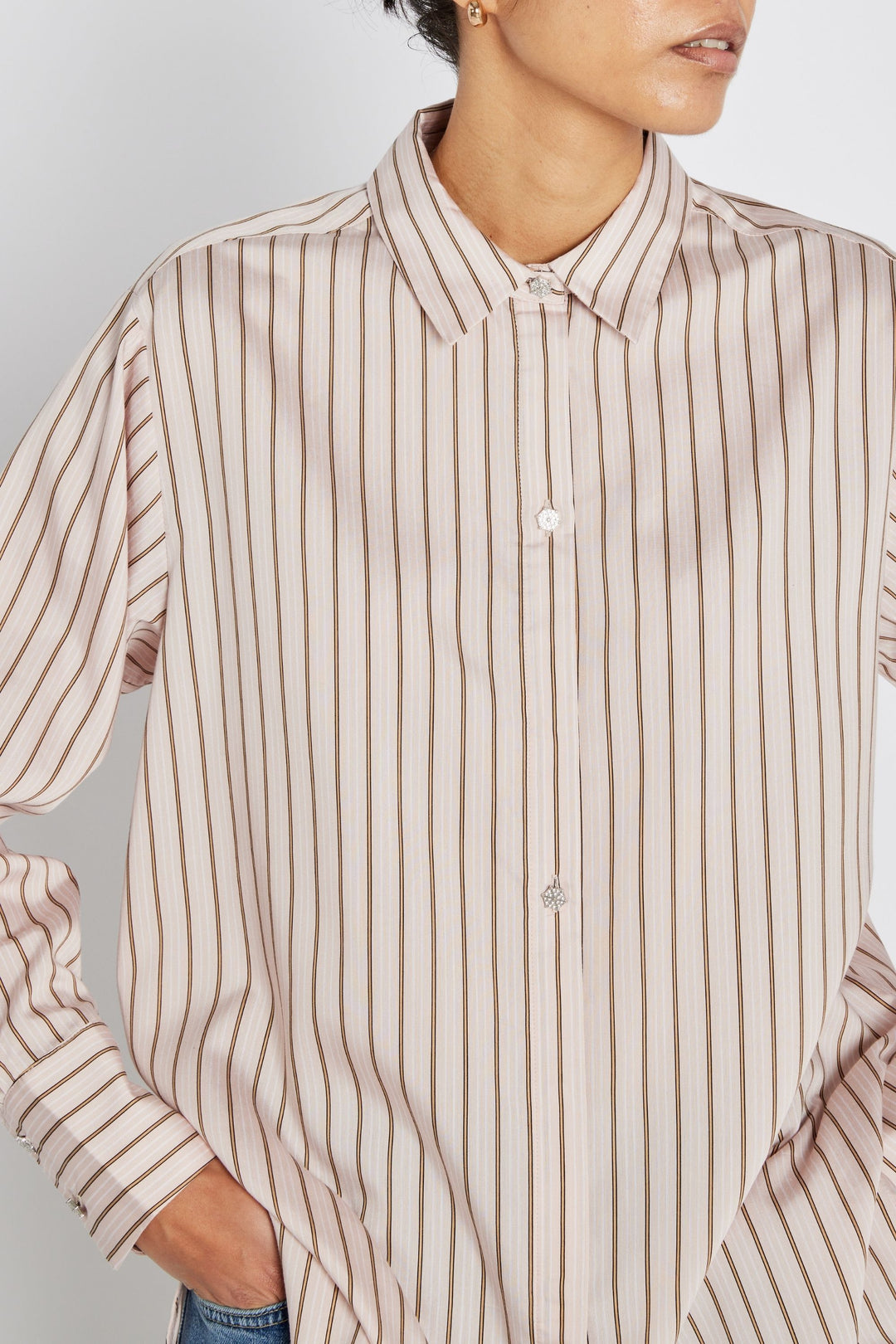 Bruuns Bazaar Women ArengaBBYina shirt Shirts Primrose Pink stripe