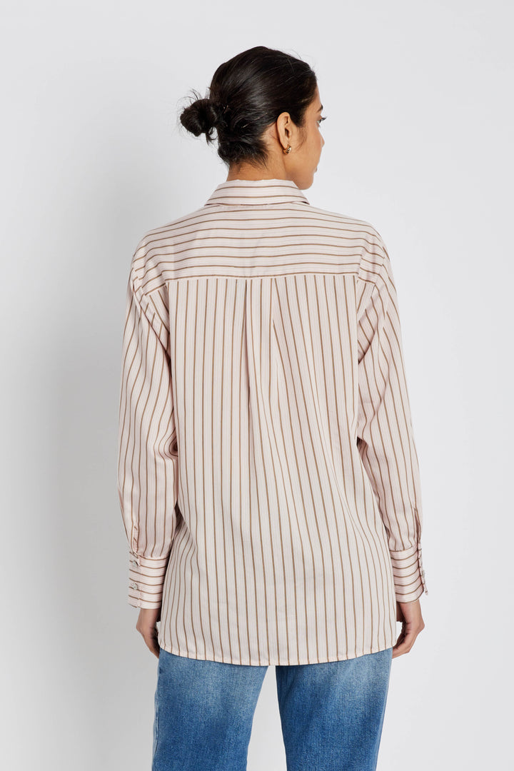 Bruuns Bazaar Women ArengaBBYina shirt Shirts Primrose Pink stripe