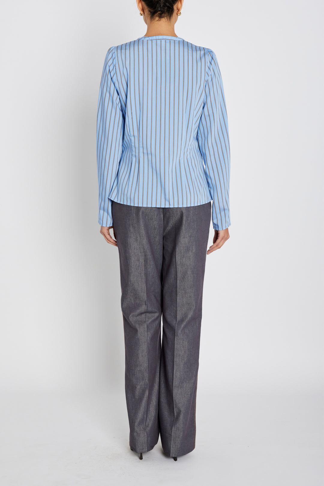 Bruuns Bazaar Women ArengaBBZea shirt Shirts Sky Blue stripe