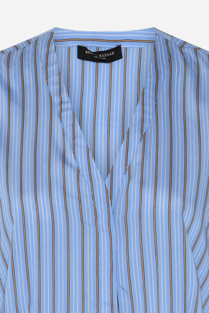 Bruuns Bazaar Women ArengaBBZea shirt Shirts Sky Blue stripe