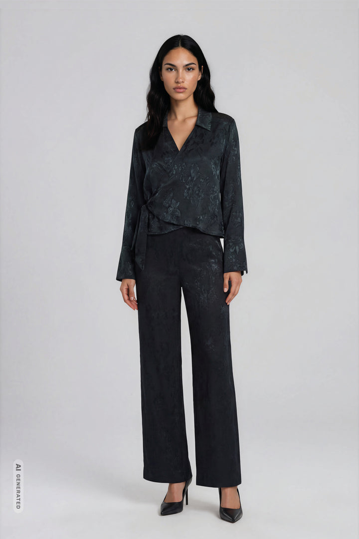 Bruuns Bazaar Women AsteroBBZalli pant Pants Midnight Green