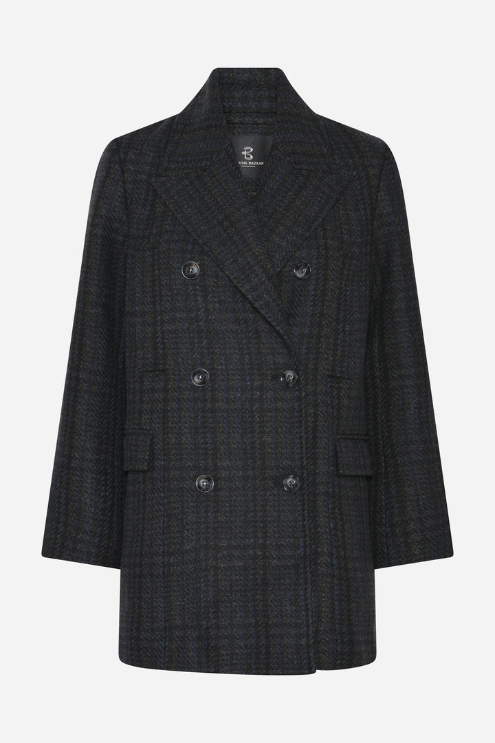 Bruuns Bazaar Women AzaleaBBAbella jacket Outerwear Dark Check