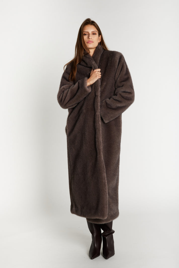 Bruuns Bazaar Women BalakaBBMeri Coat Outerwear Brown