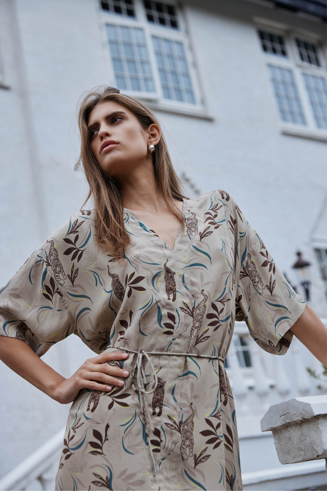 Bruuns Bazaar Women BarcellaBBJanata dress Dress Vanilla Tiger