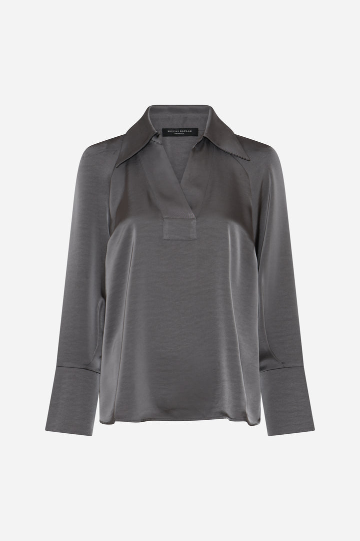 Bruuns Bazaar Women BeckiaBBKassindra blouse Blouse Steel Grey