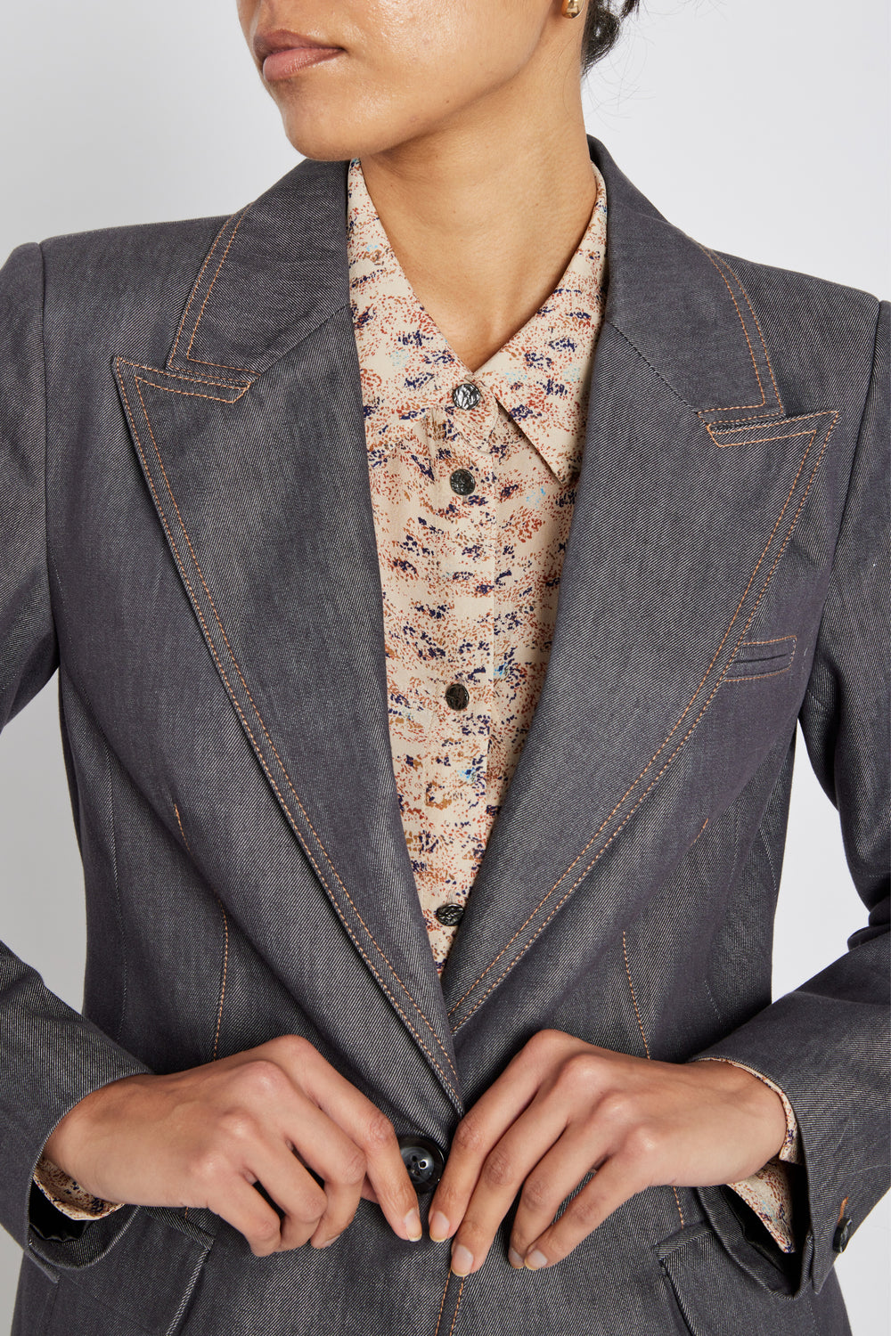 Bruuns Bazaar Women BellisBBTiff Blazer Blazer Blue Denim