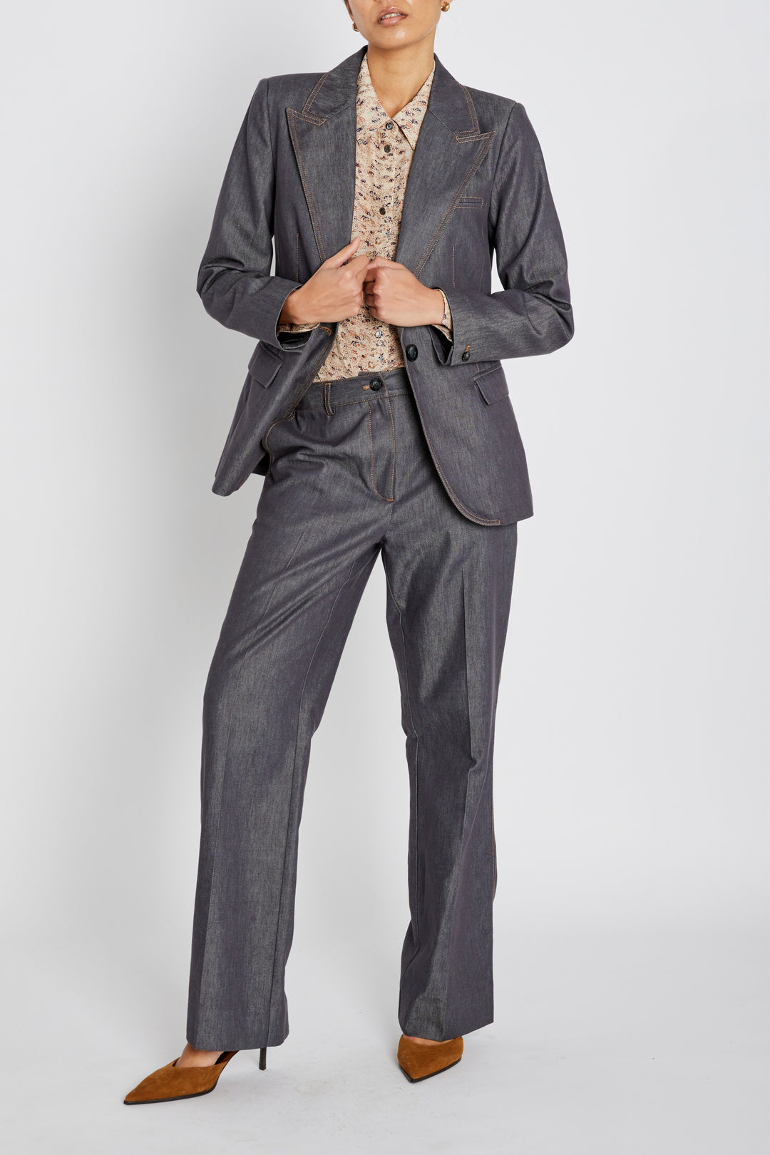 Bruuns Bazaar Women BellisBBTiff Blazer Blazer Blue Denim