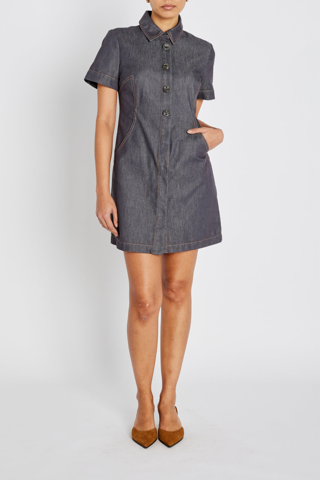 Bruuns Bazaar Women BellisBBZendias dress Dress Blue Denim