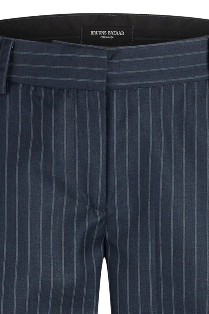 Bruuns Bazaar Women BluestarBBLinora pants Pants Blue pinstripe