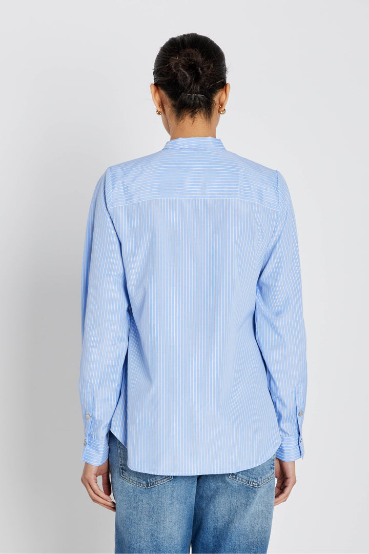 Bruuns Bazaar Women BorassusBBElza shirt Shirts Light blue stripe