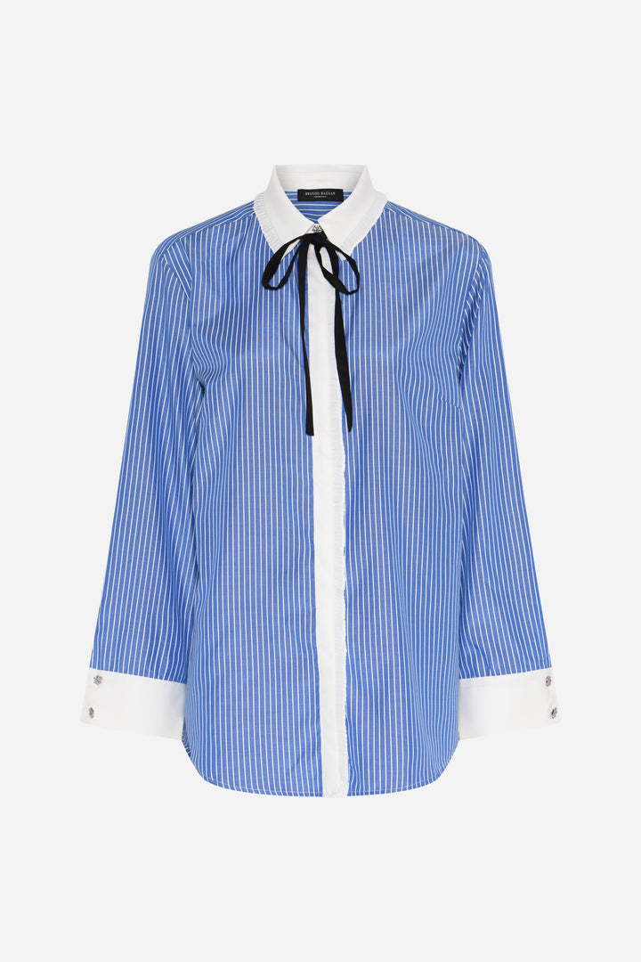 Bruuns Bazaar Women BorassusBBZiana shirt Shirts Dark blue Stripe