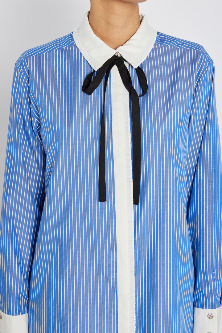 Bruuns Bazaar Women BorassusBBZiana shirt Shirts Dark blue Stripe