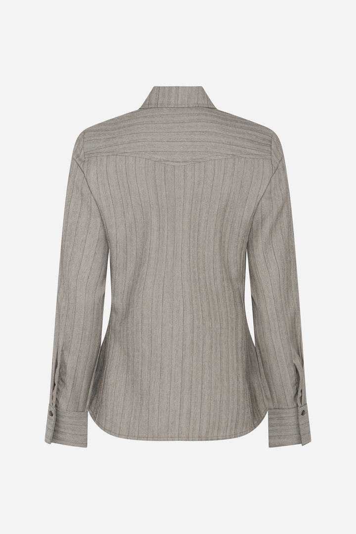 Bruuns Bazaar Women BoxelderBBFuju shirt Shirts Pinstripe w sequins