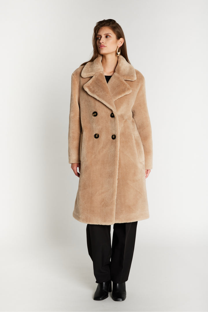 Bruuns Bazaar Women BrassioBBBinja coat Outerwear Beige