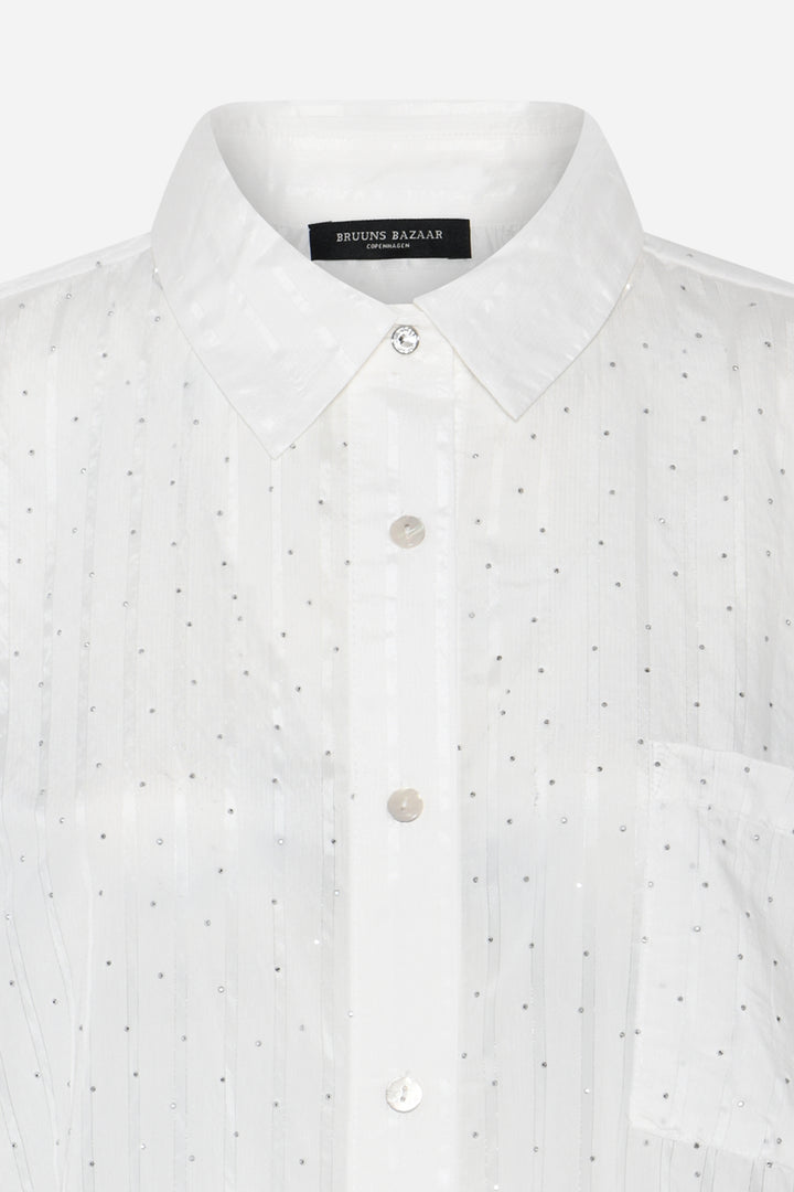 Bruuns Bazaar Women CalceoBBLowisa shirt Shirts White cream stripe