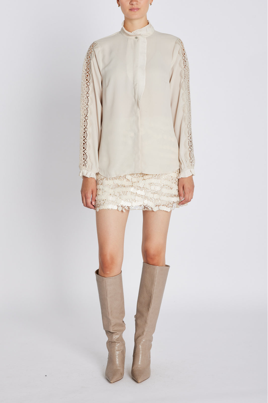 Bruuns Bazaar Women CamillaBBVenya shirt Shirts Silver Cloud