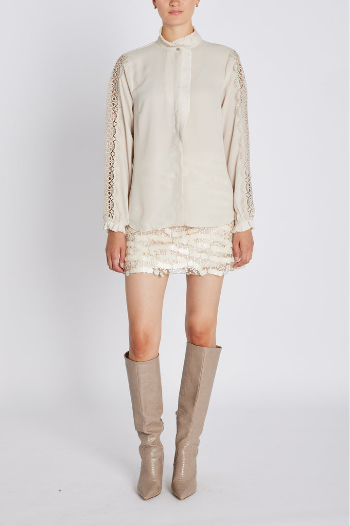 Bruuns Bazaar Women CamillaBBVenya shirt Shirts Silver Cloud
