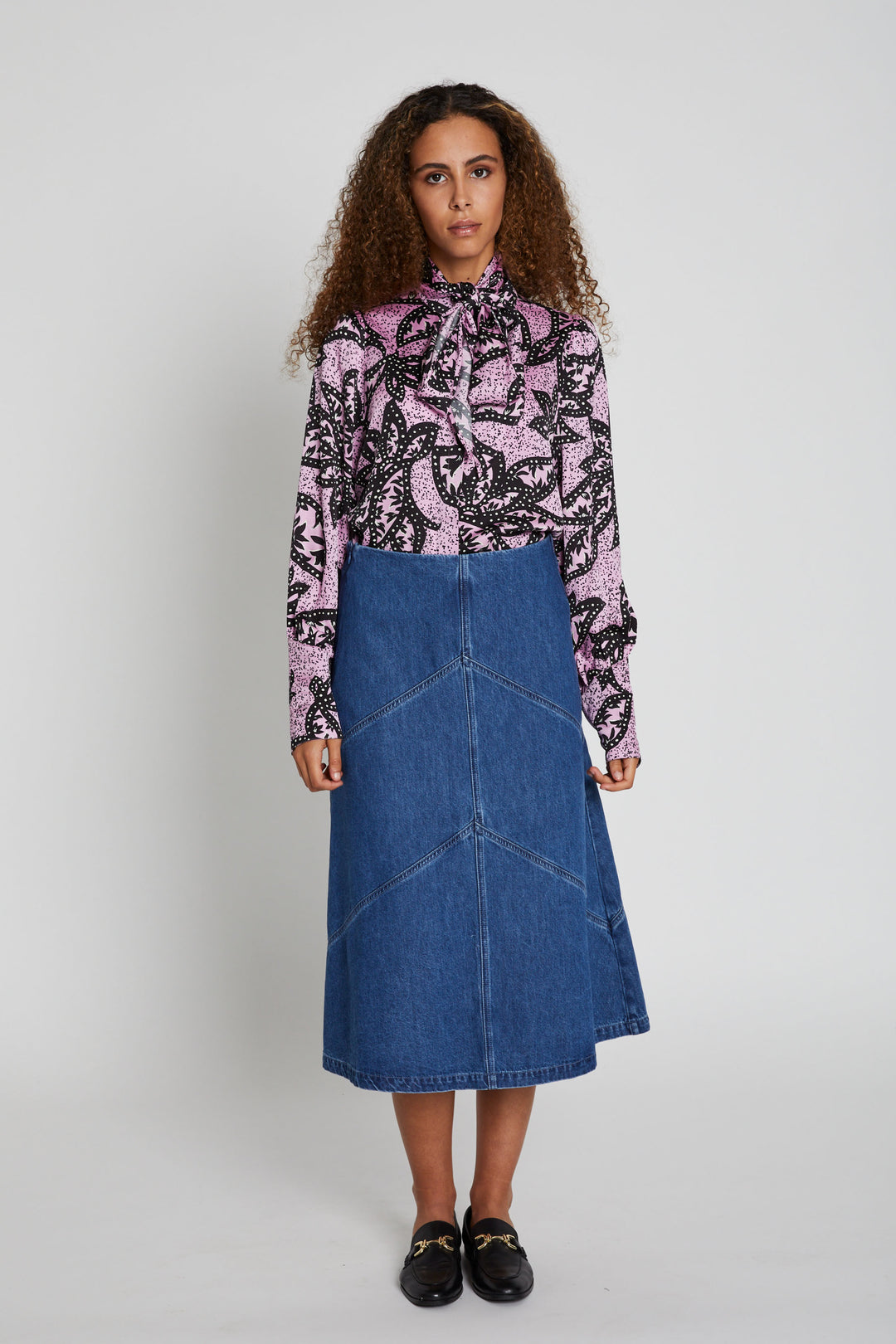 Bruuns Bazaar Women CanaBBEleen skirt Skirt Dark Blue denim