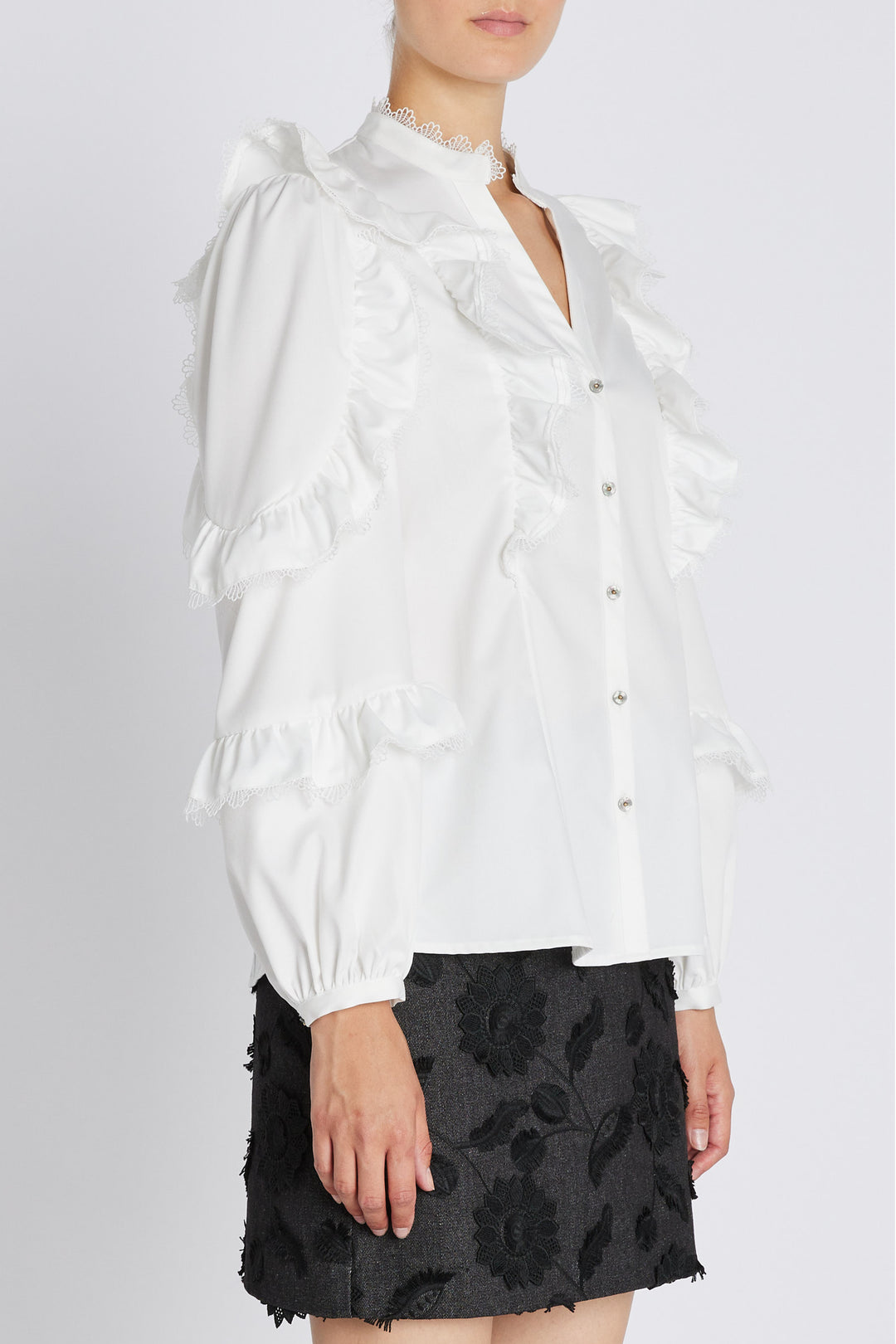 Bruuns Bazaar Women CardiniBBTaya shirt Shirts Snow White
