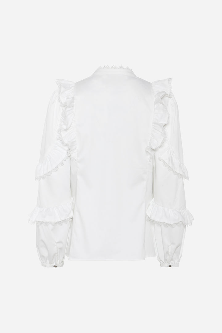 Bruuns Bazaar Women CardiniBBTaya shirt Shirts Snow White
