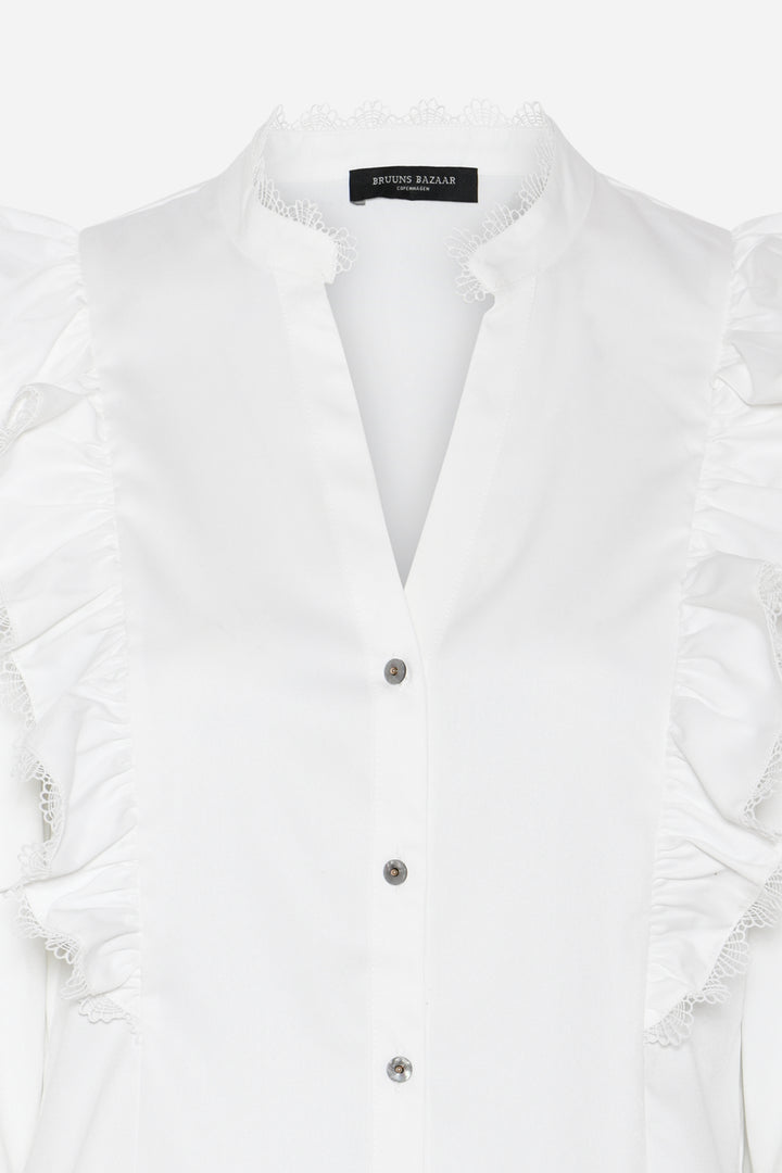 Bruuns Bazaar Women CardiniBBTaya shirt Shirts Snow White