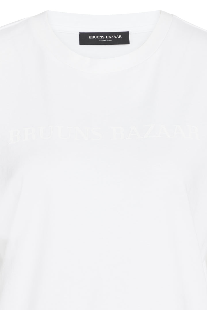 Bruuns Bazaar Women CarlaBBLogo tee T-shirts White
