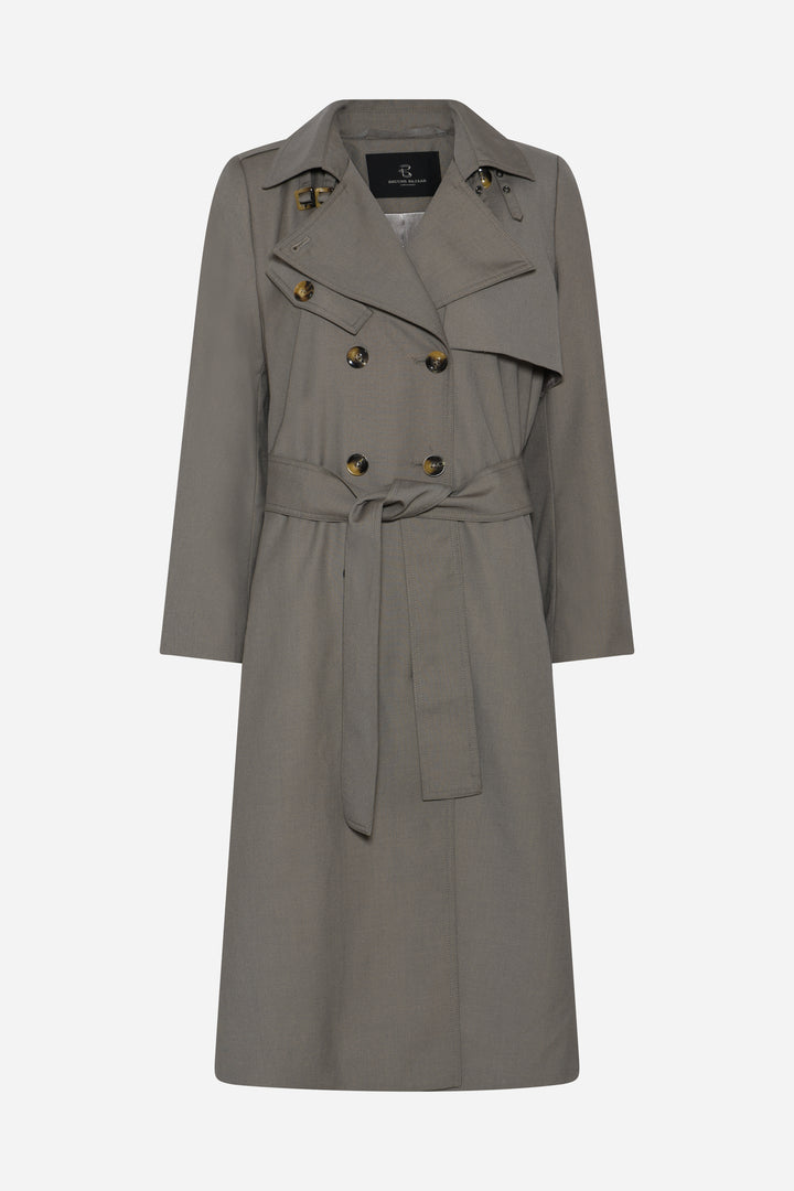 Bruuns Bazaar Women CarotaBBTori coat Outerwear Concrete