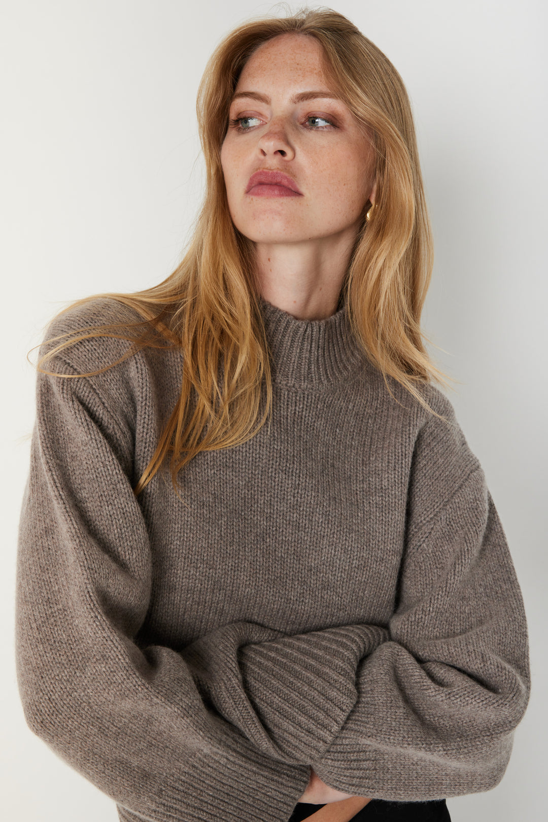 Bruuns Bazaar Women CashmeraBBDisa knit Knit Earth Brown