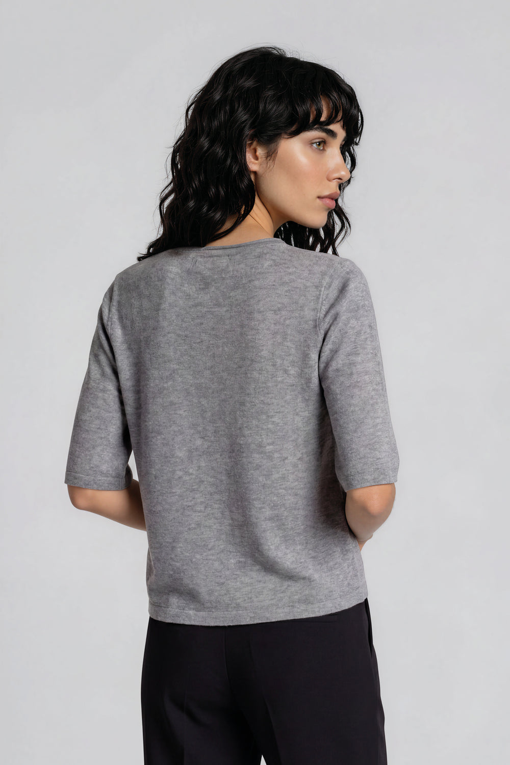 Bruuns Bazaar Women ChalinaBBAndra knit Knit Mid grey mel