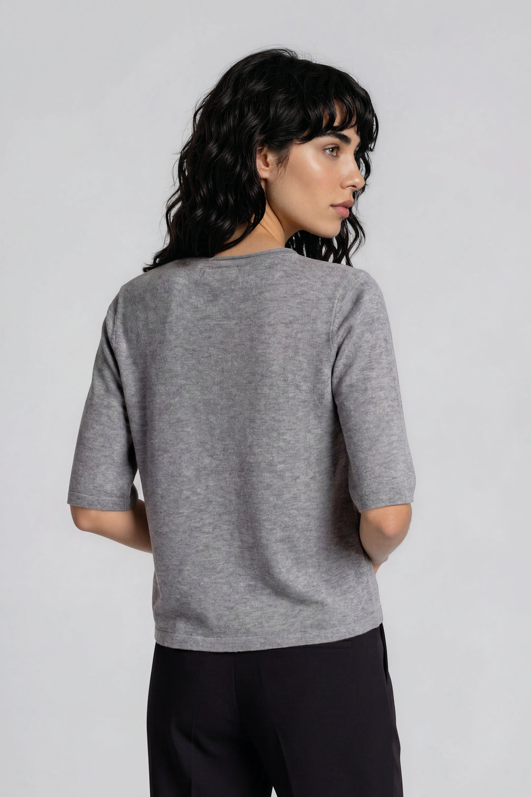 Bruuns Bazaar Women ChalinaBBAndra knit Knit Mid grey mel